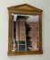 Vintage Deknudt Empire style mirror in gilded wood