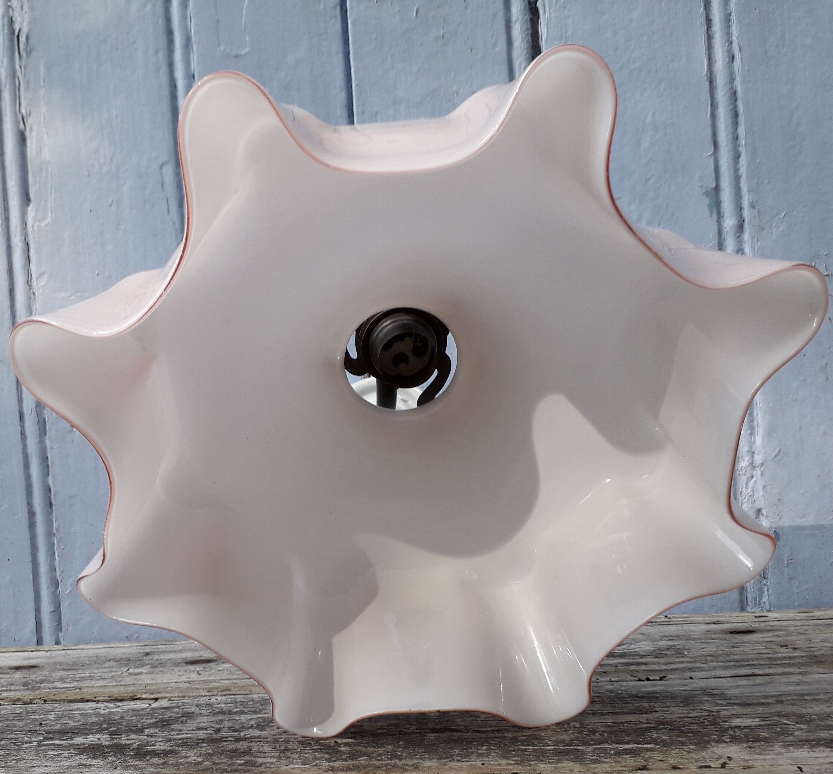 Pink opaline sconce