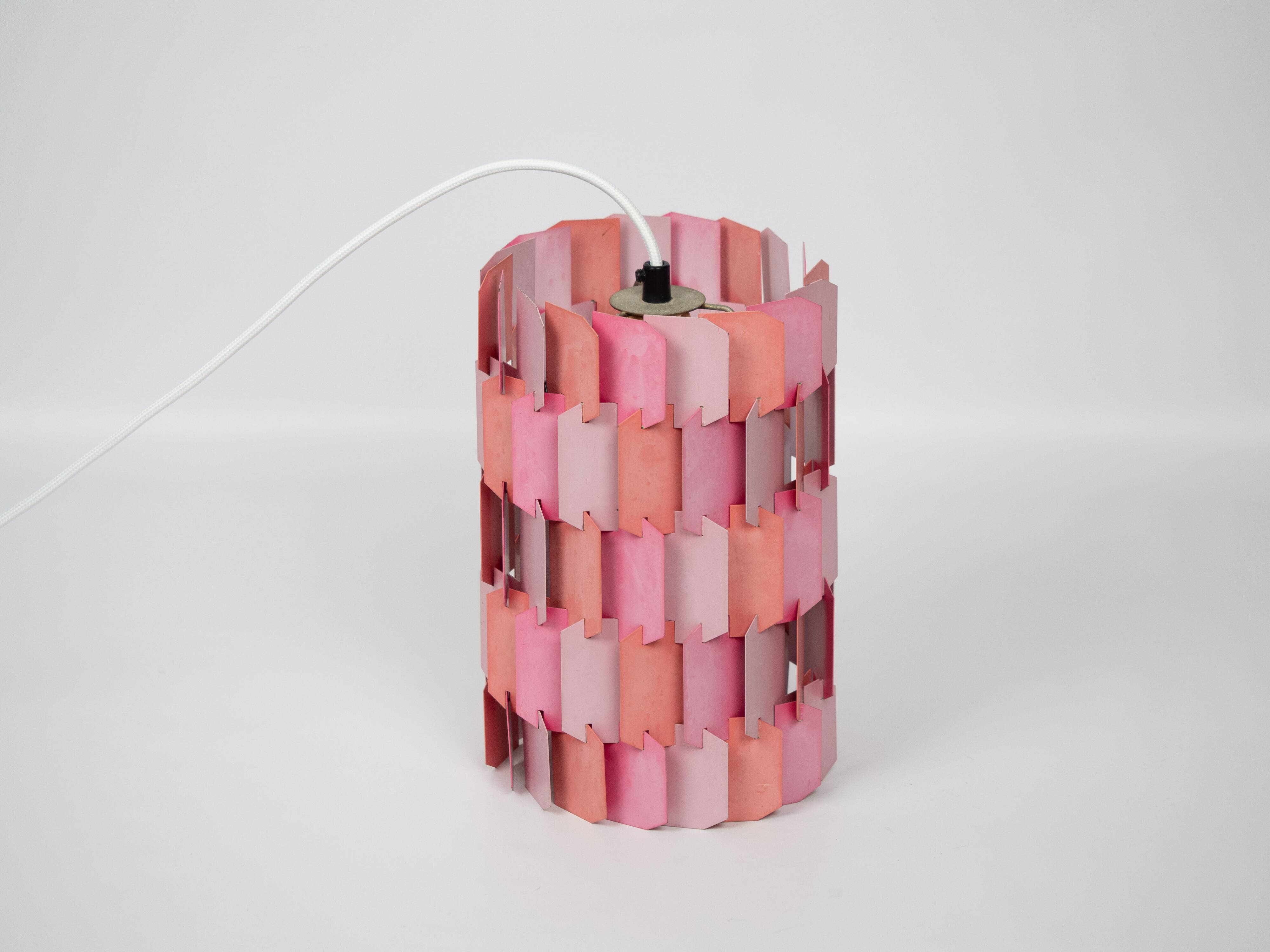 Lampe à suspension danoise vintage Facet pop de Louis Weisdorf, Lyfa, 1972