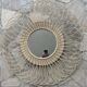 Rattan sun mirror