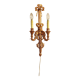 Wall lamp wrought iron and gold leaf. France, 1950s.
