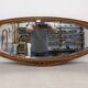 Miroir Art déco XL en marqueterie de bois