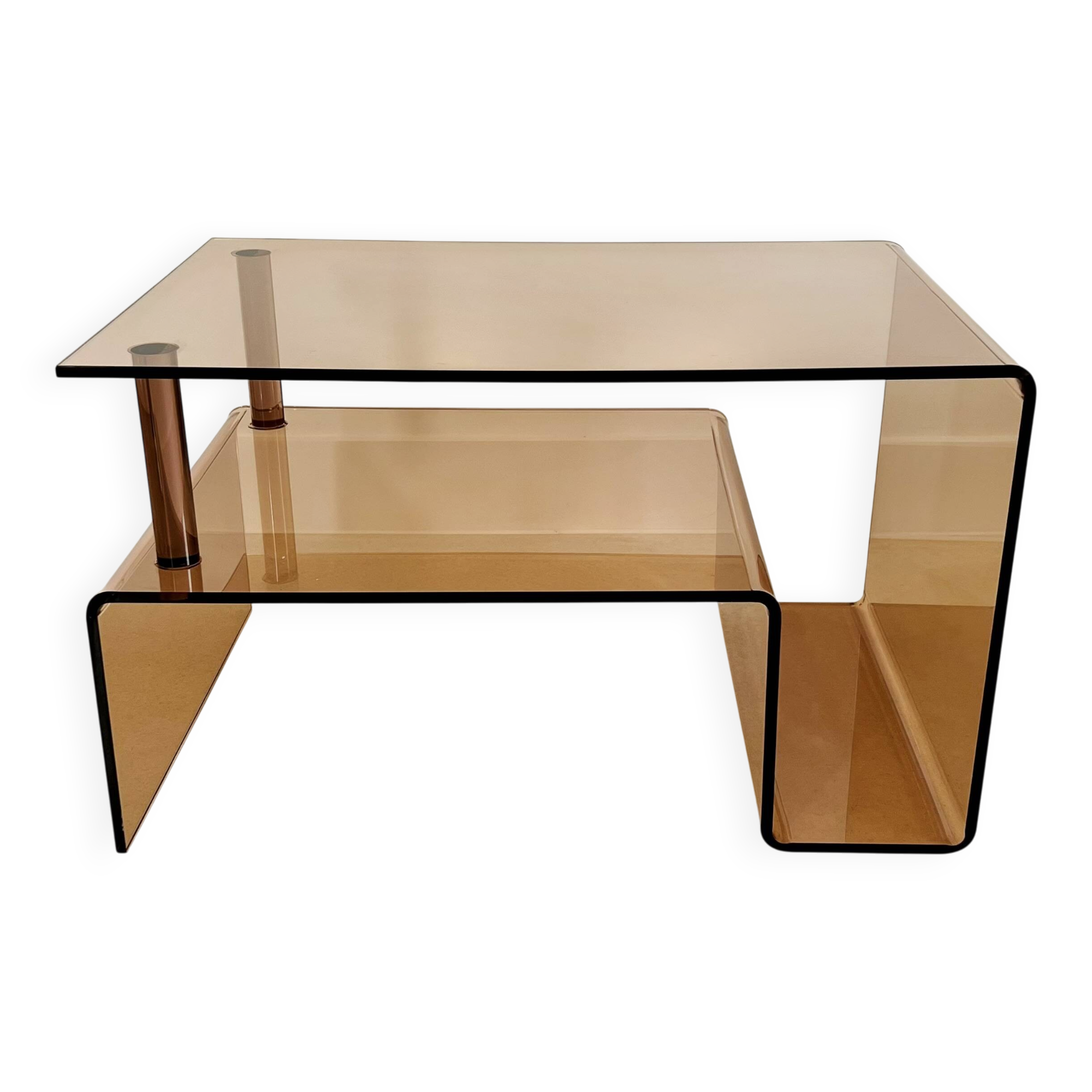 Table basse en altuglas par Michel Dumas, France années 70
