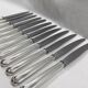 12 entremet knives silver metal net