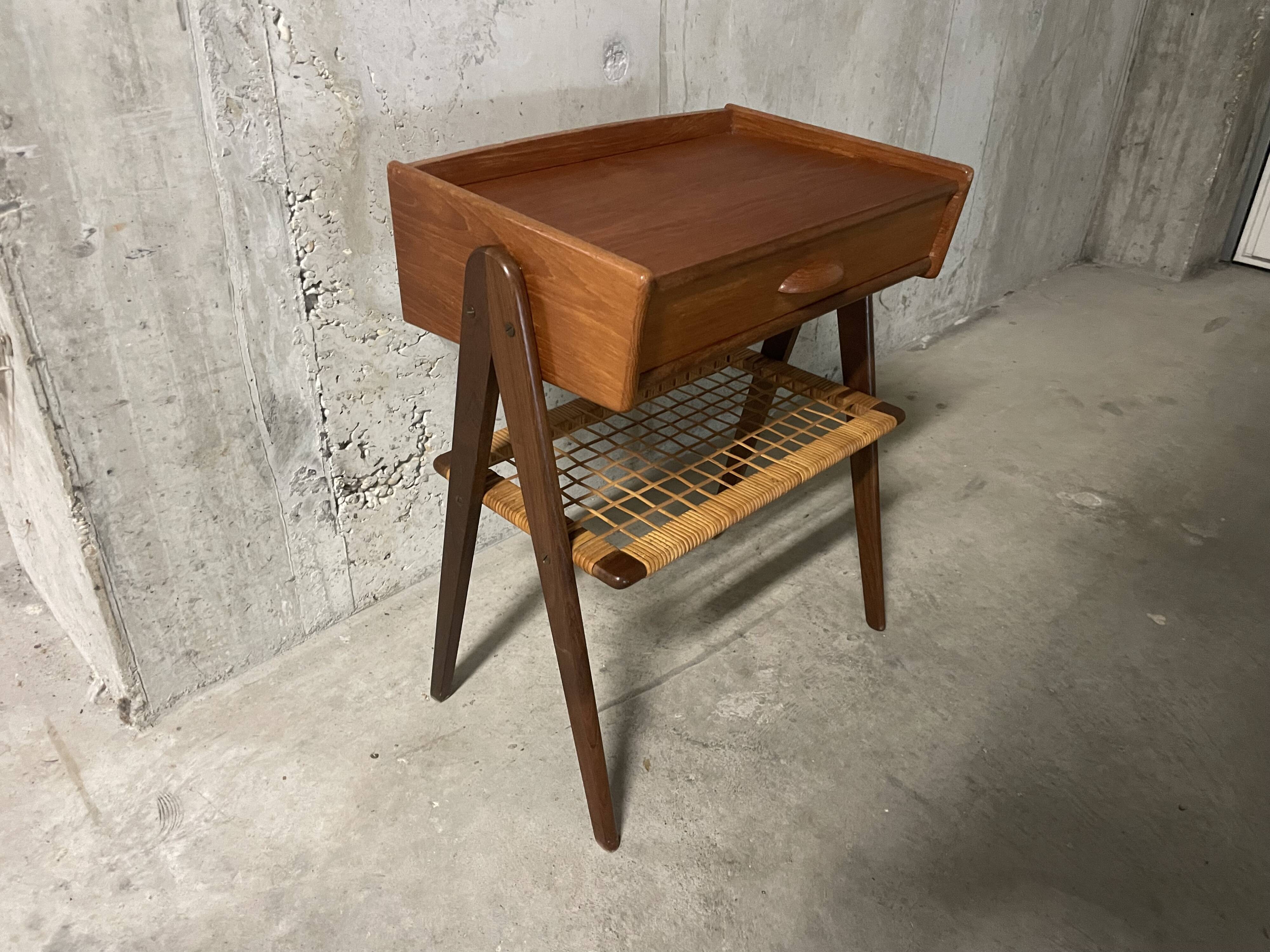 Scandinavian bedside table from the 1960s.