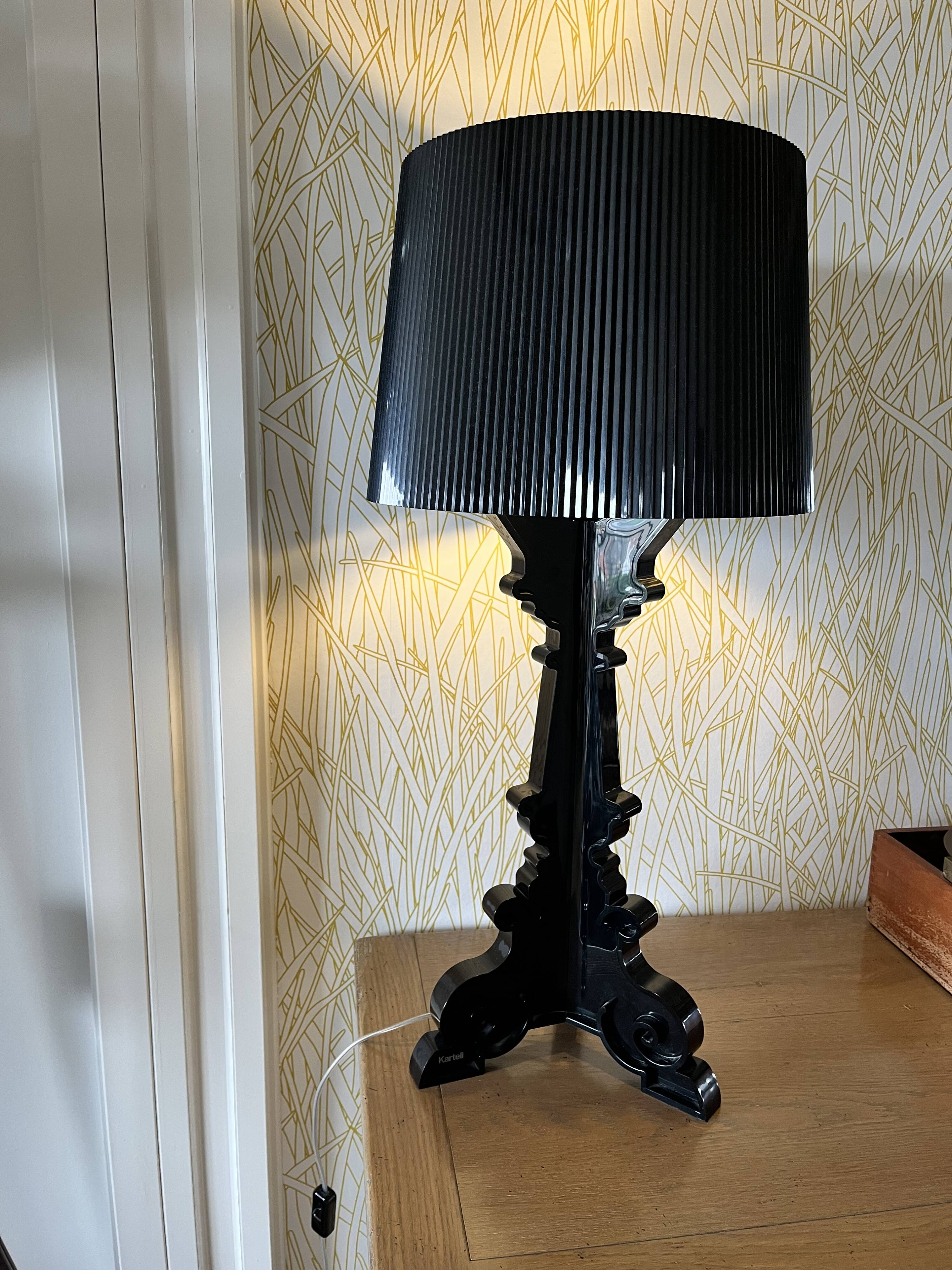 Kartell bourgie black lamp
