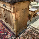 Parisian sideboard in walnut marble top