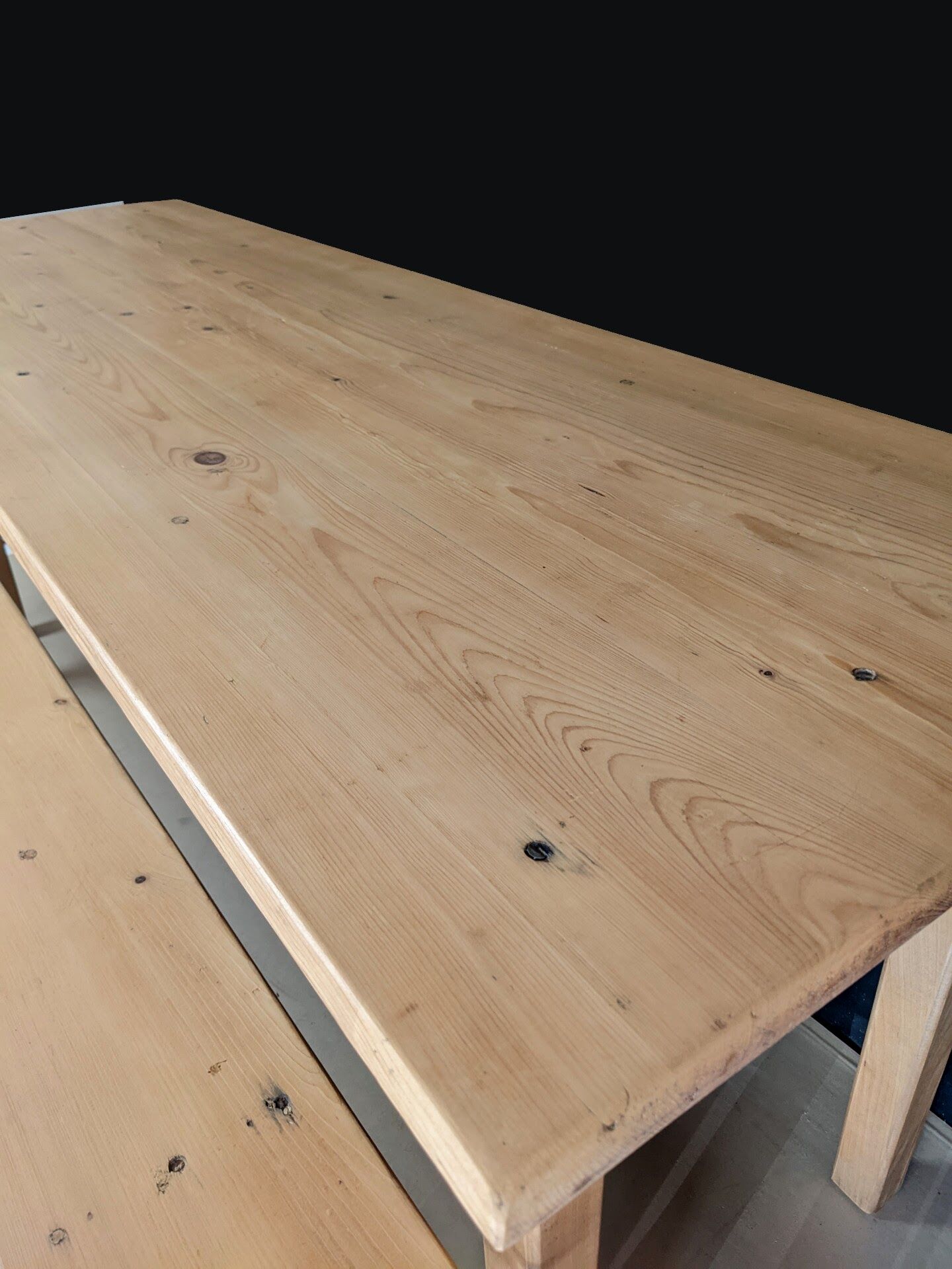 Table de ferme 2m + 2 bancs