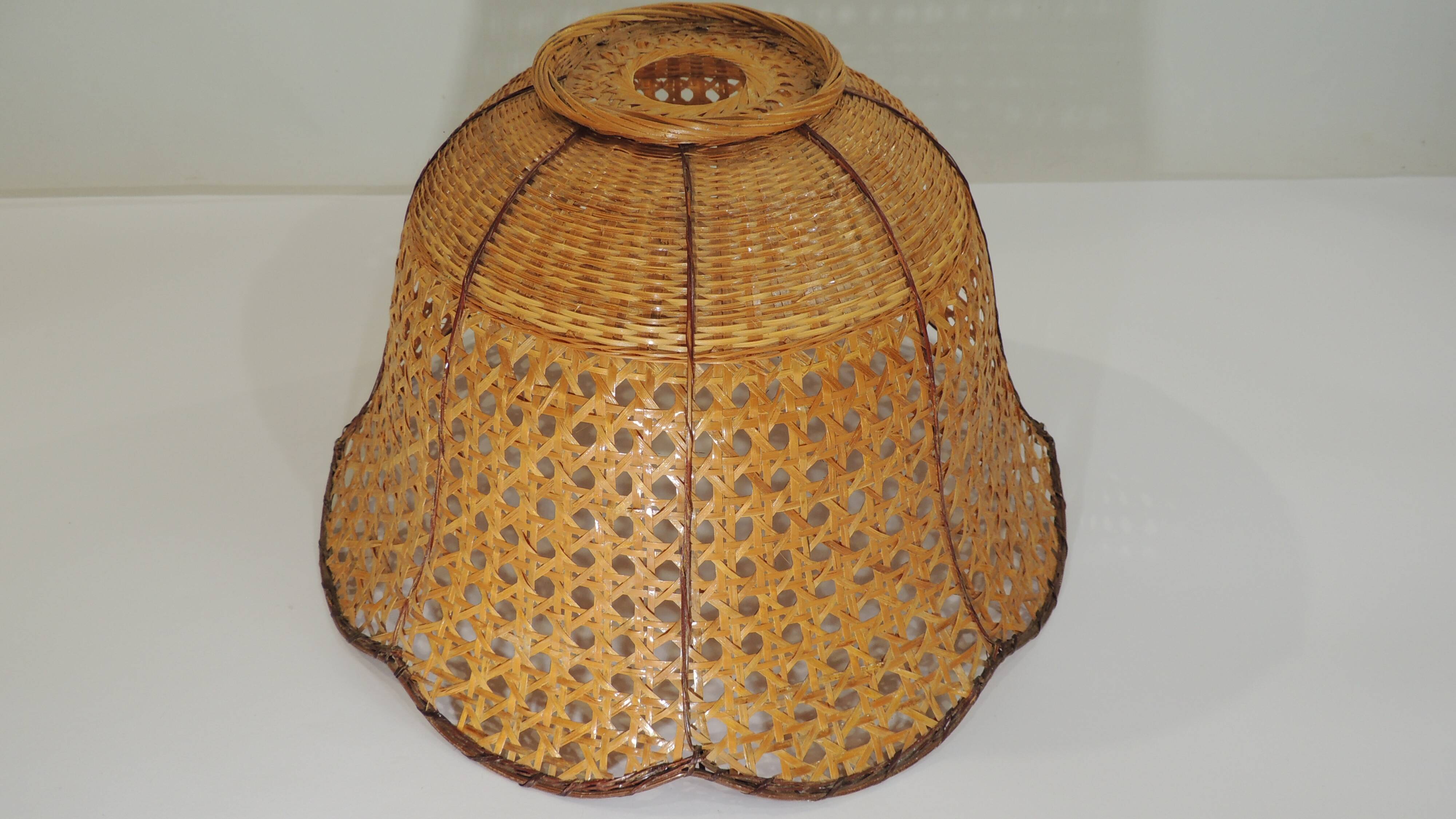 Rattan suspension / lampshade / chandelier / vintage