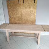 Renovated solid oak farmhouse table