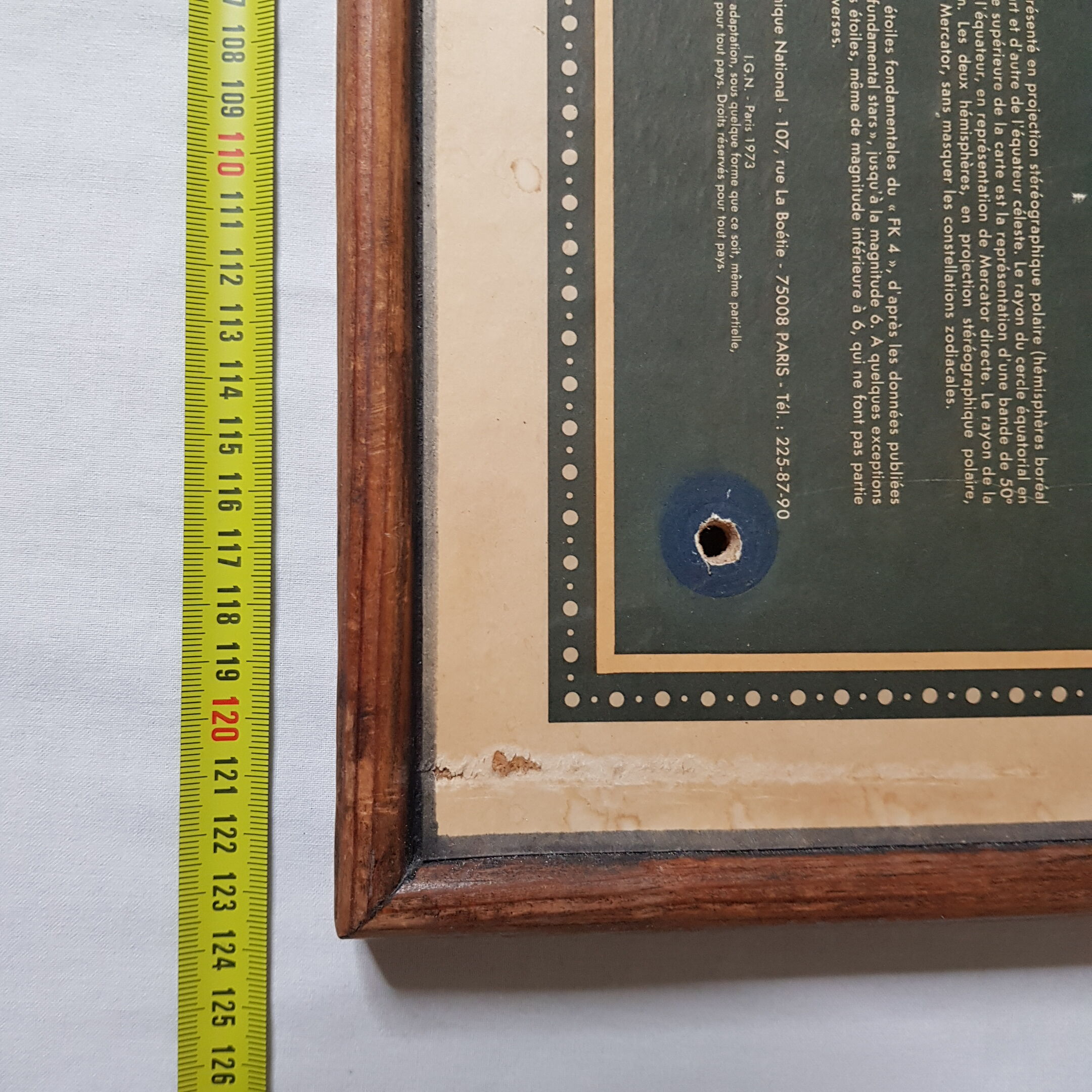 Map of the ancient sky edition of the 1972 IGN depicting the starry celestial sphere