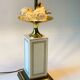 Hollywood Regency table lamp with crystal fruit with brass details, 1970s