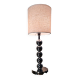 lampe boules chrome, style 70s barbier, philipe 39x18