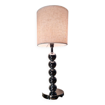 chrome ball lamp, 70s barber style, Philipe 39x18