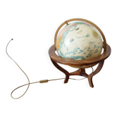 Taride illuminated terrestrial globe, wooden tripod, 1993