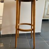 Tabouret de bar en hêtre clair estampillé Baumann