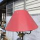 Vintage brass tripod floor lamp