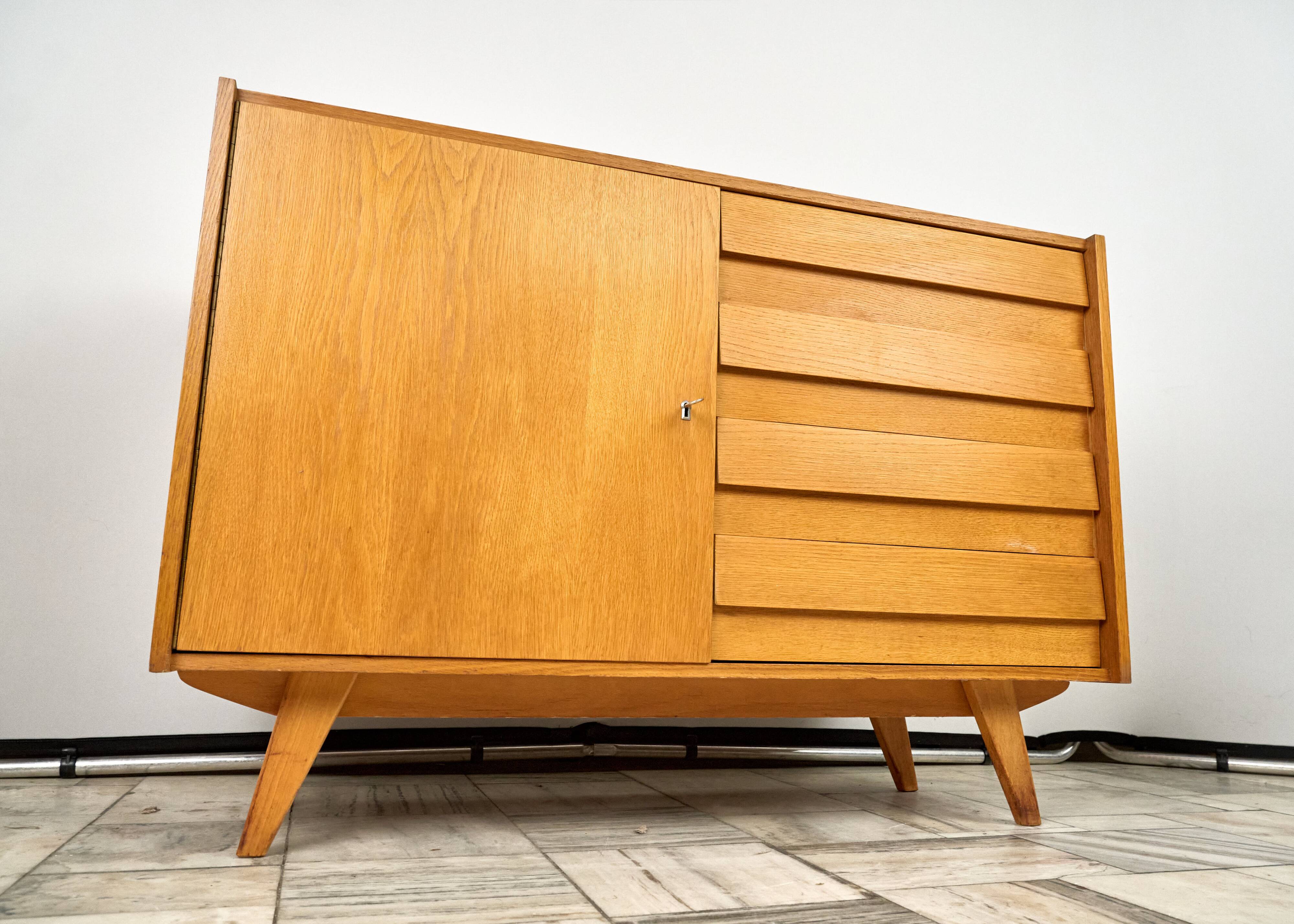 Vintage Sideboard U-458 by Jiří Jiroutek for Interiér Praha, 1960s