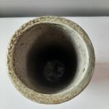Jean Claude Monange stoneware scroll vase