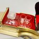 Vintage Musical Rolls-Royce Crystal Decanter Set with 4 Shot Glasses ESM Collectible Luxury Barware Gift