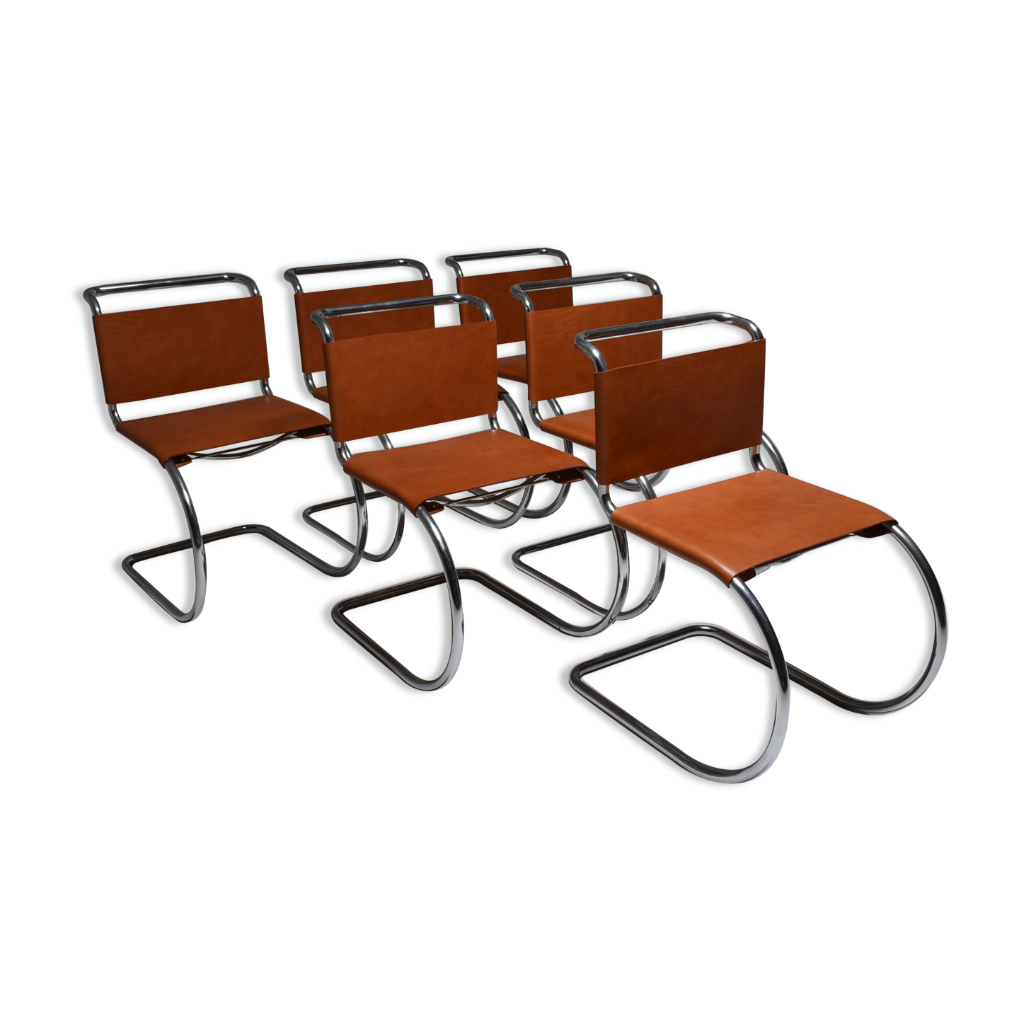 Mr10 chair series by ludwig mies van der rohe, italie 1980