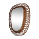 Vintage rattan mirror 66x51cm