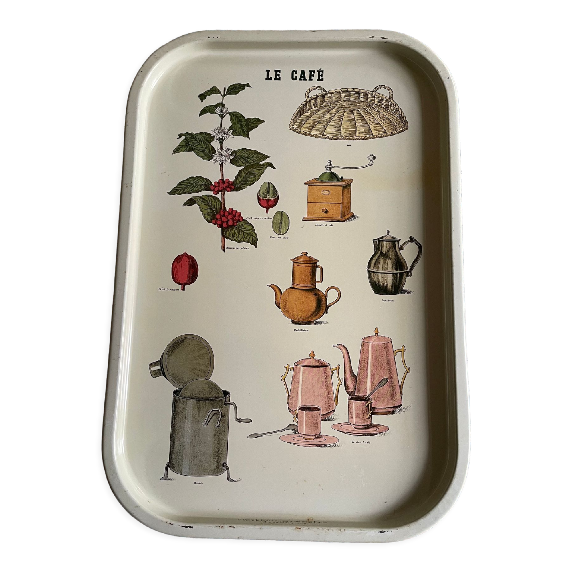 Vintage metal tray