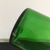 Set of 2 green glass jars