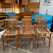 Lot de 6 chaises modèle « Milano » de Aldo Rossi, édition Molteni.