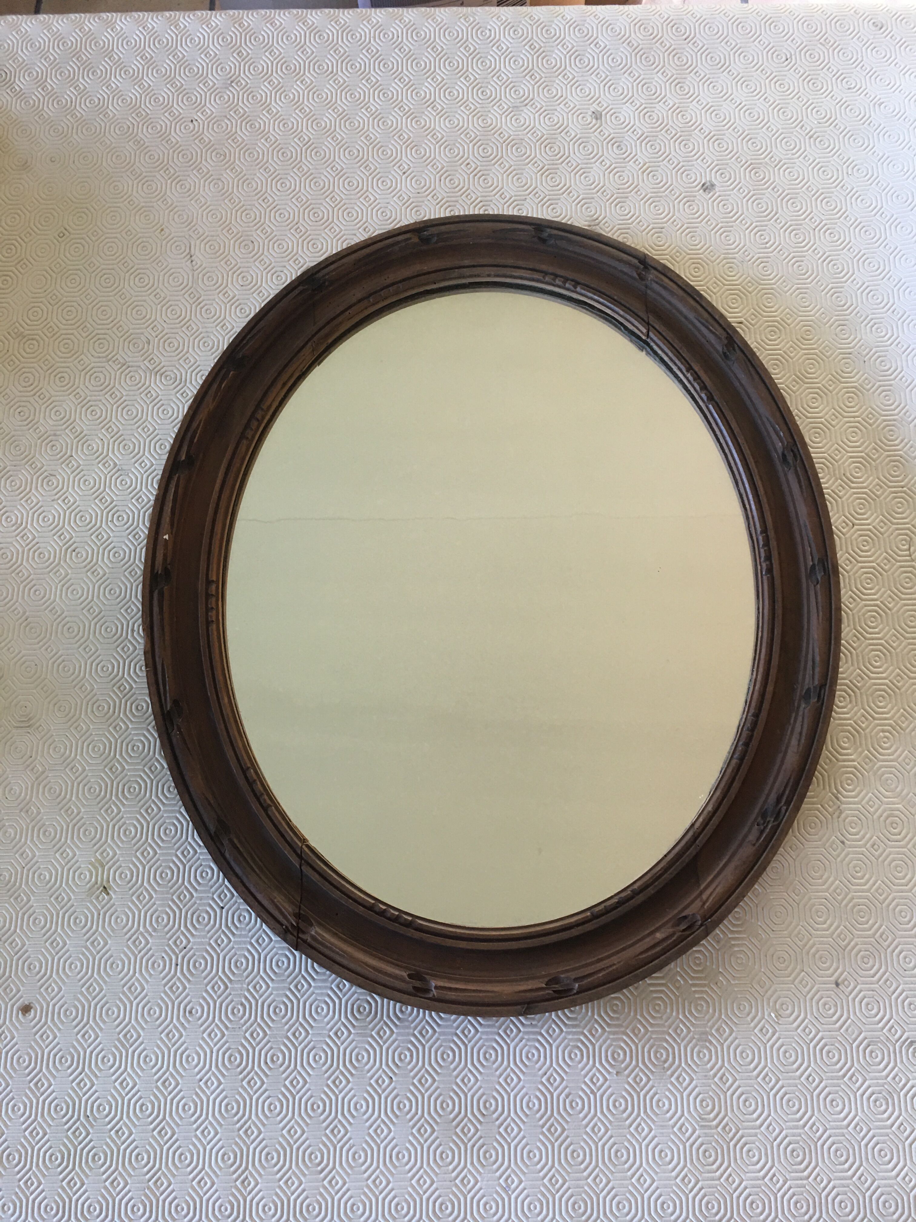 Wooden mirror