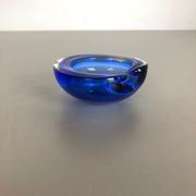 Blue Murano glass ashtray Murano, Italy, 1970s