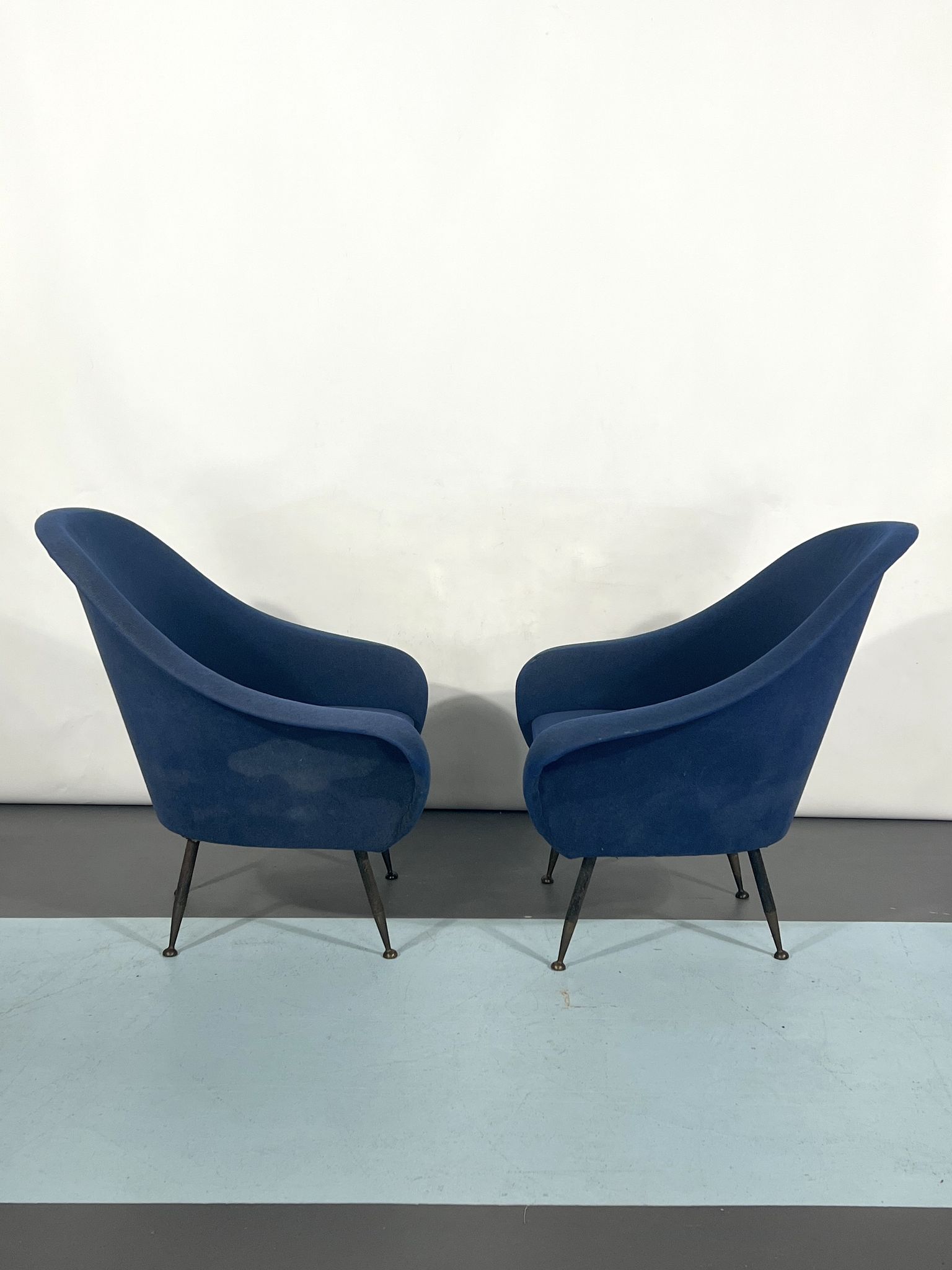 Mid-century modern loveseat and armchairs 50s