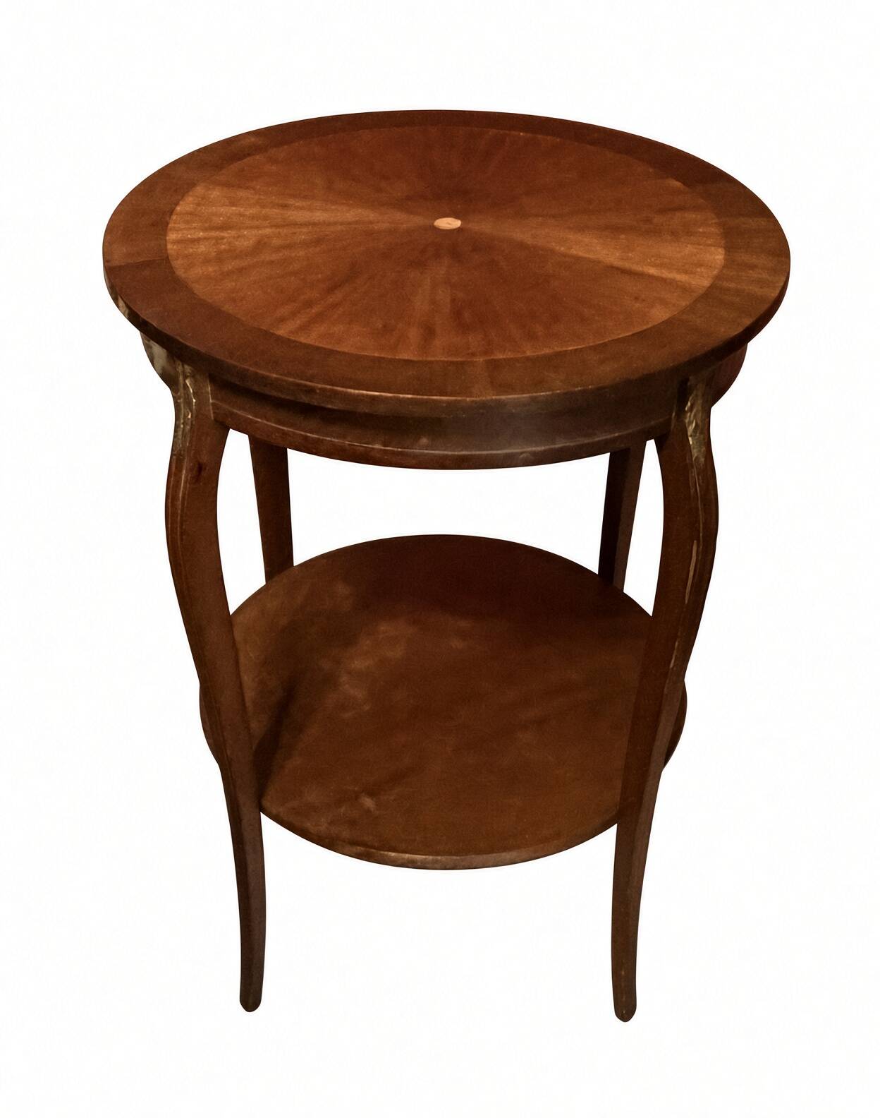 Louis XV style side table; sun veneer; removable top; H71cm