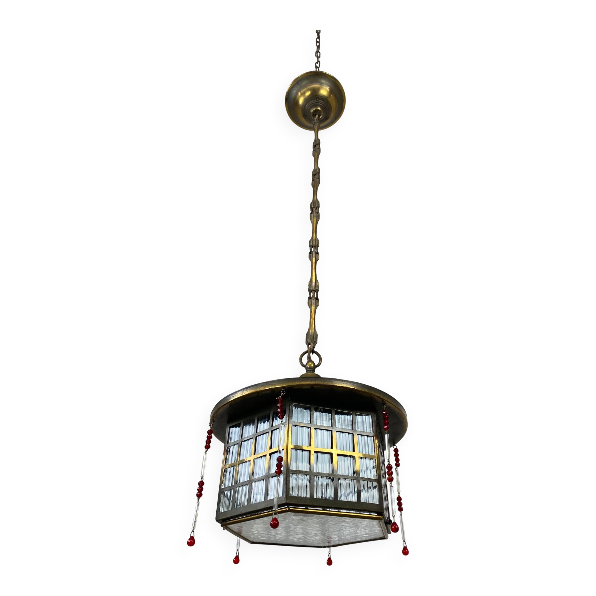 Lampe suspendue Sécession Atr. Josef Hoffmann
