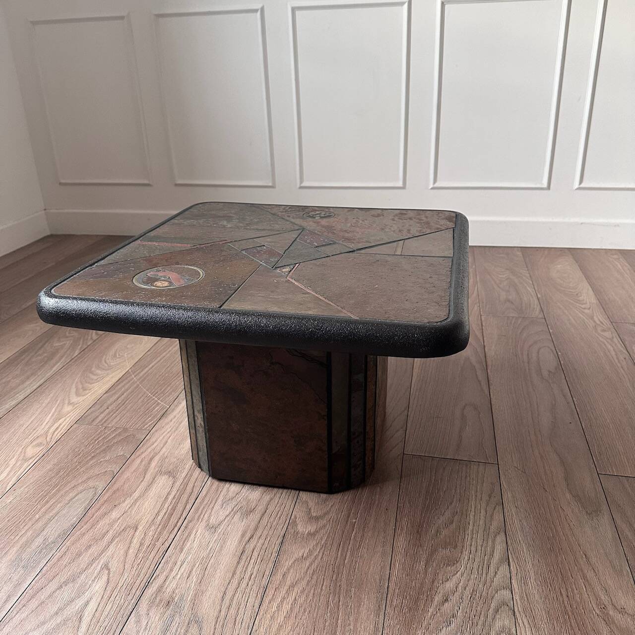Brutalist coffee table by Paul Kingma