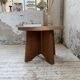 Constructivist gueridon 1950 mahogany