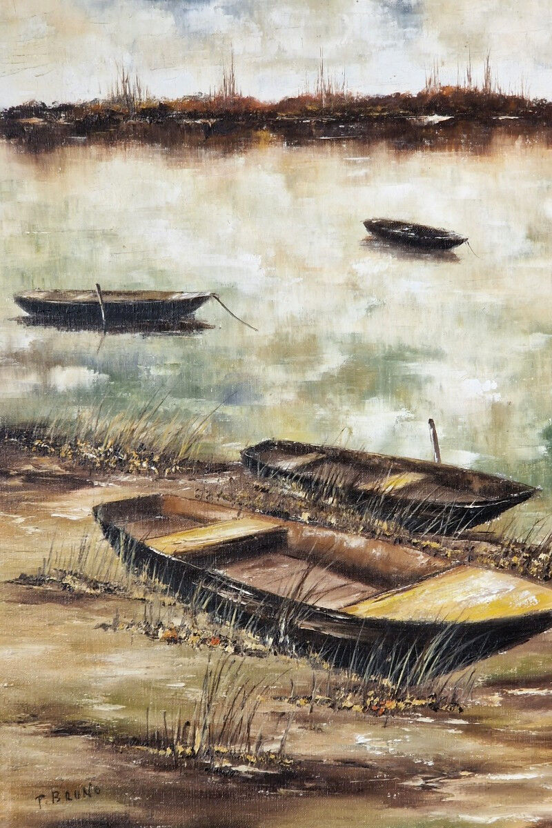 Bords De Loire Par Pierre Bruno XXe