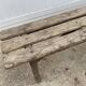 Pair of 2m solid oak wood farm benches for rustic farm table 1900