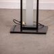 Set of Memphis style frosted glass floor lamps. Circa 1980