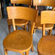 Suite de 5 chaises bistrot Baumann vintage