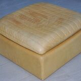 Roche Bobois leather pouf, 1970s