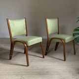 Chaises vintage bow wood Steiner