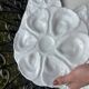 6 assiettes à huîtres majolique