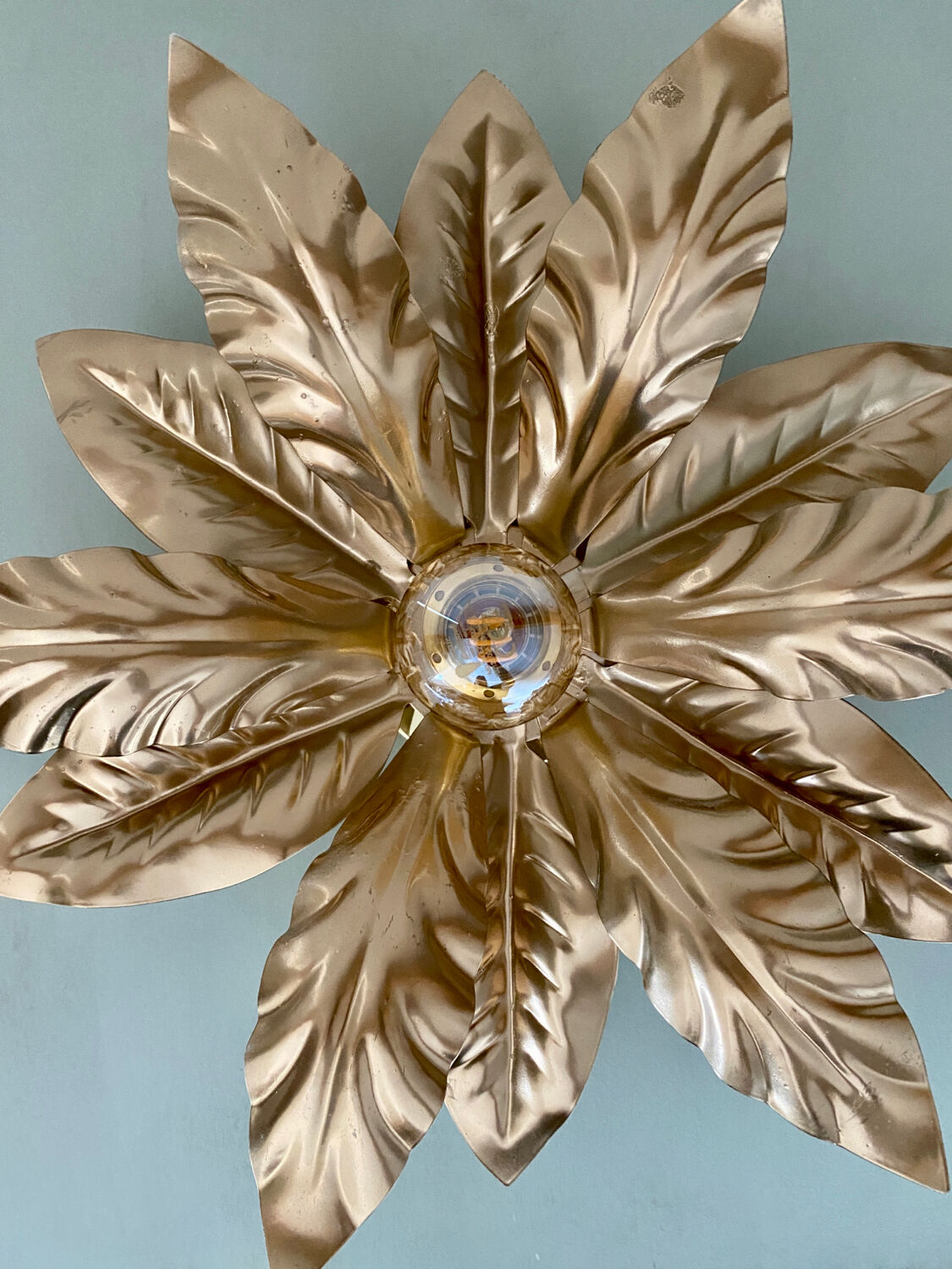 Vintage golden wall light