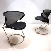Set of 2 Wilkhahn Nuvola conference / dining room chairs by Herbert Ohl, 19