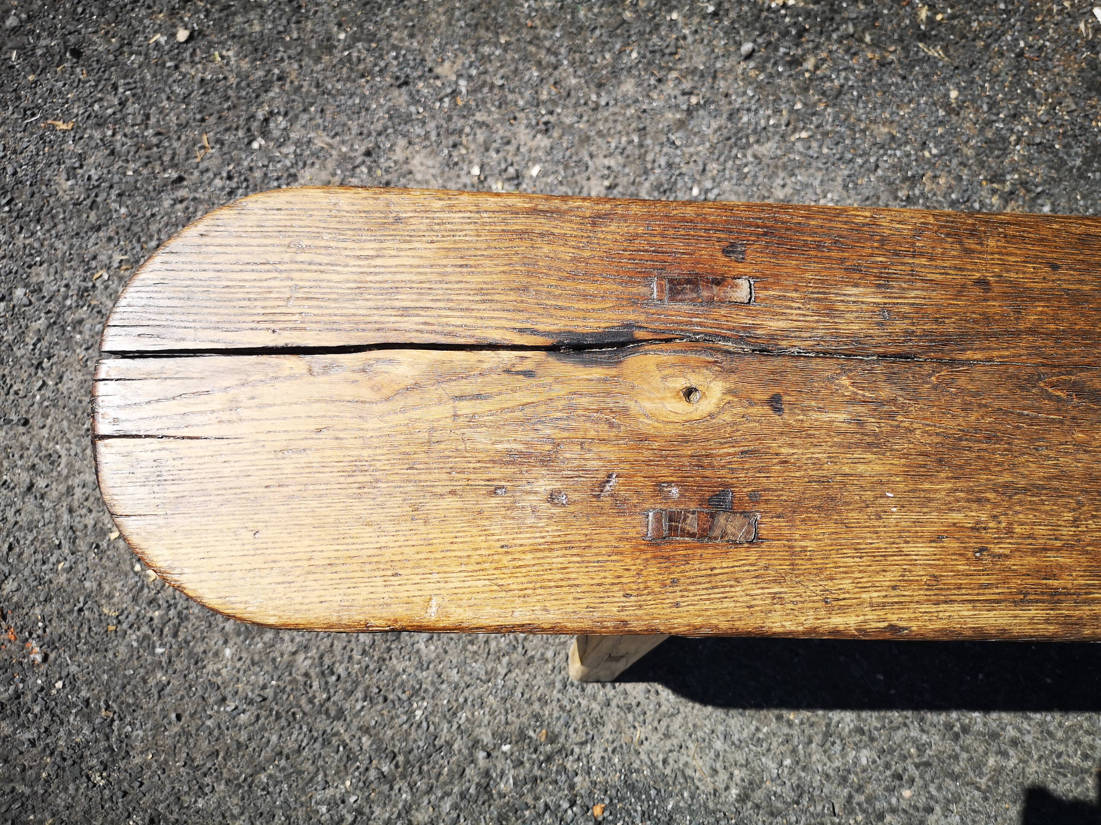 Oak farm bench 2 meters
