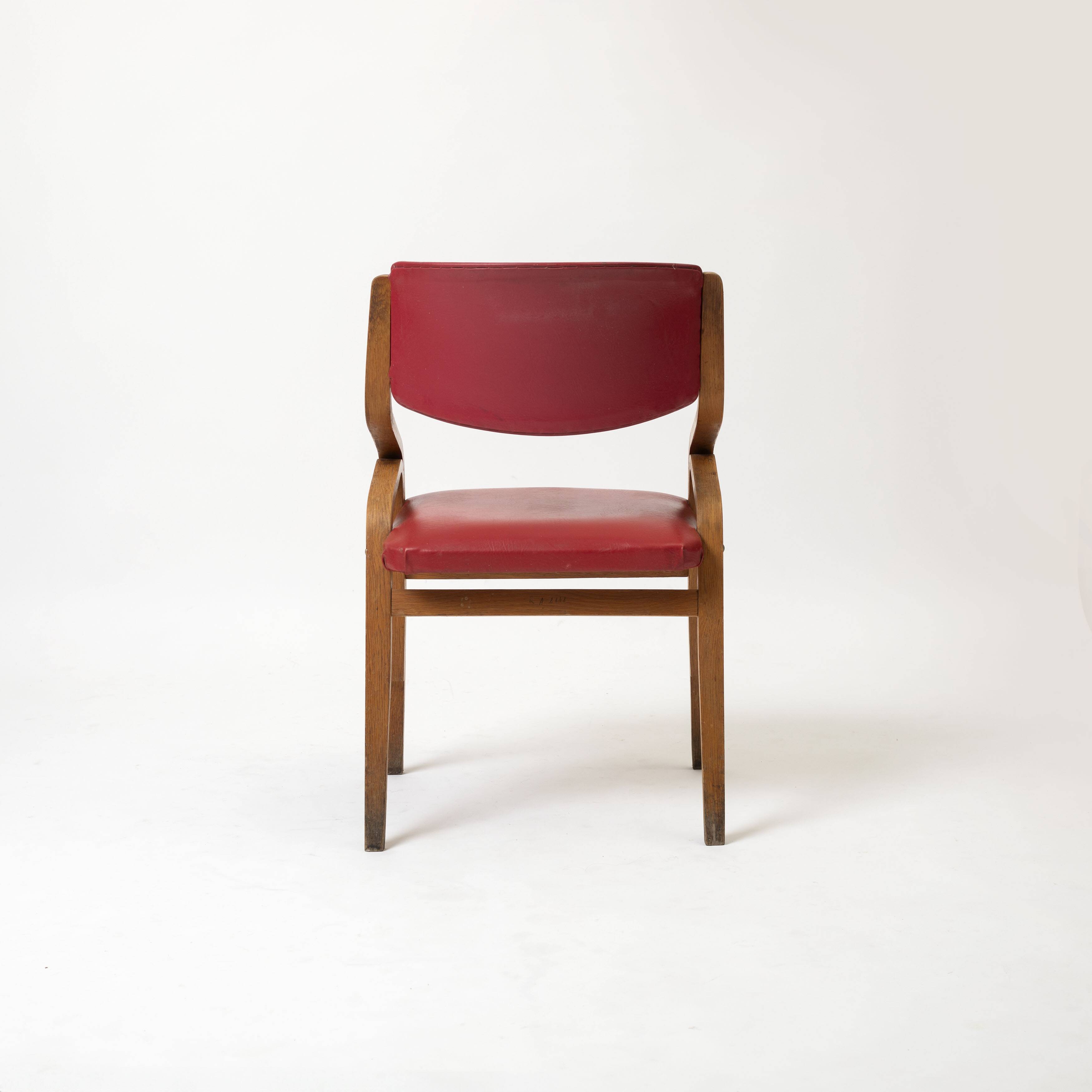 Set of 4 dining chairs by ludvik volak, czechoslovakia, 1970s