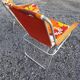 2 folding armchairs camping or beach vintage 70