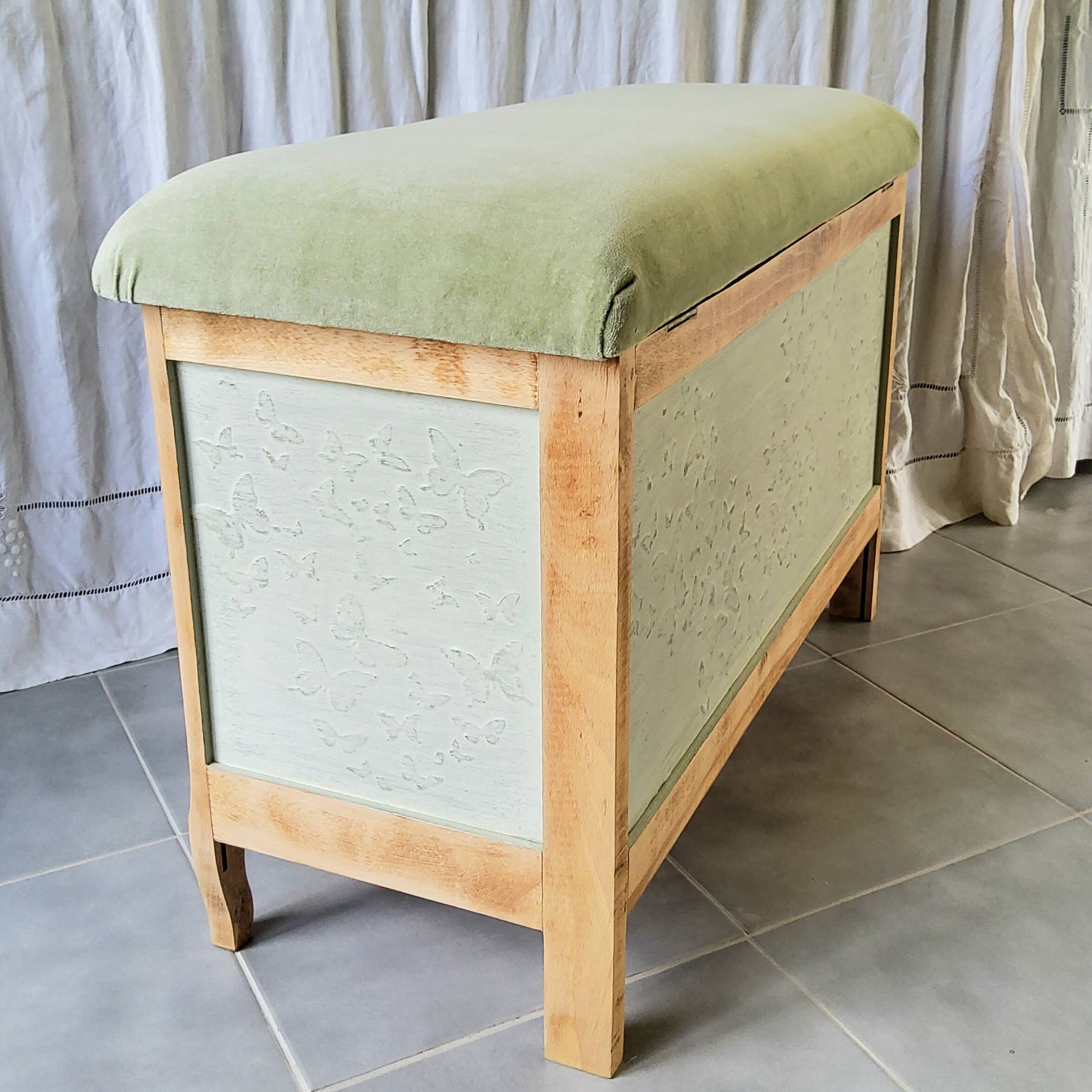 Patinated bank safe