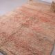 Peach Vintage Moroccan Rug 203 x 331 cm, Berber Shag Rug, Handmade Boho Rug